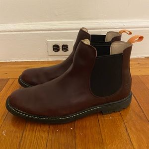 Timberland Mens Belanger Chelsea Boots in Burgundy, Size 11.5